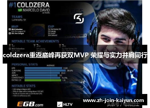 coldzera重返巅峰再获双MVP 荣耀与实力并肩同行